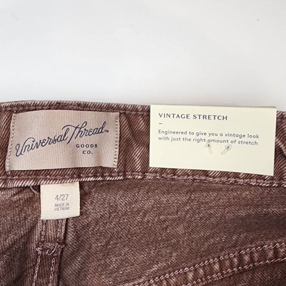 Universal Thread New Vintage Style Brown Shorts Stretch Midi Shorts Size 4 - Picture 6 of 7